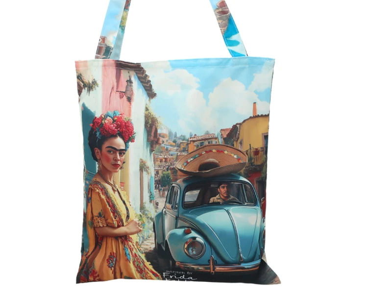 Carmani, tekstylna torba na ramię  - FRIDA KAHLO