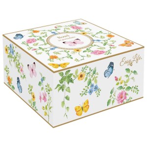 Easy Life/Nuova R2S, porcelanowa, mała miseczka 12cm - DANCING BUTTERFLIES