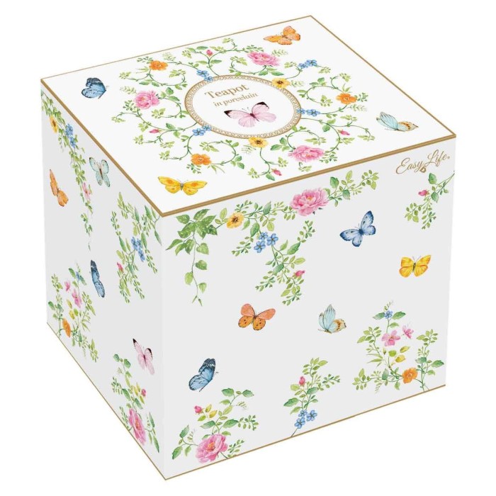 Easy Life/Nuova R2S, porcelanowy dzbanek 900ml - DANCING BUTTERFLIES