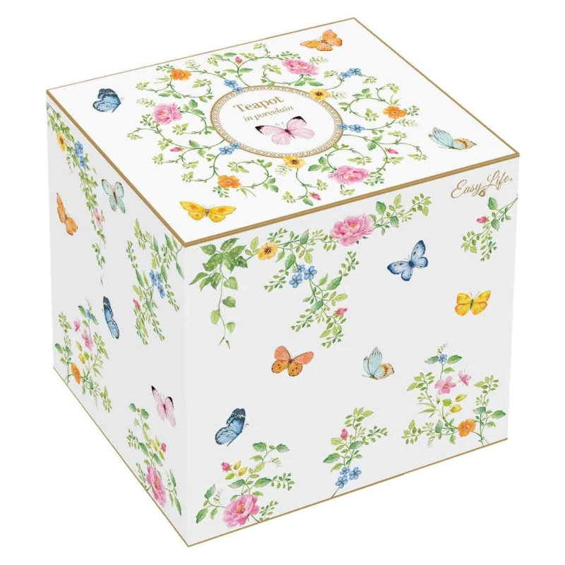 Easy Life/Nuova R2S, porcelanowy dzbanek 900ml - DANCING BUTTERFLIES