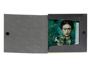 Carmani, szklana podkładka 11,5x11,5cm inspirowana malarstwem  FRIDA KAHLO
