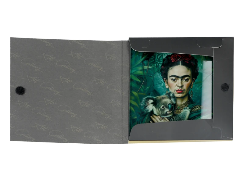 Carmani, szklana podkładka 11,5x11,5cm inspirowana malarstwem  FRIDA KAHLO