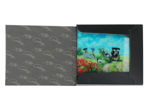 Carmani, szklana podkładka 11,5x11,5cm inspirowana malarstwem  C. MONETA