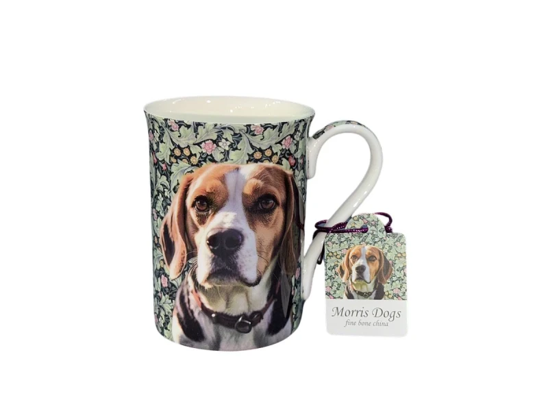 P4Y, kubek z porcelany kostnej 350ml - WILLIAM MORRIS/Beagle