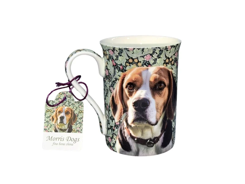 P4Y, kubek z porcelany kostnej 350ml - WILLIAM MORRIS/Beagle