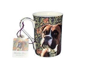 P4Y, kubek z porcelany kostnej 350ml - WILLIAM MORRIS/Bokser