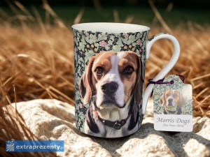 P4Y, kubek z porcelany kostnej 350ml - WILLIAM MORRIS/Beagle