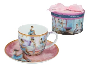 Carmani, filiżanka 290ml ze spodkiem - LAURA LOZANO/Little Balerines, małe baletnice
