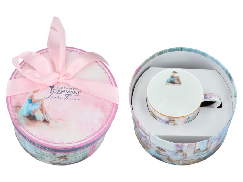 Carmani, filiżanka 290ml ze spodkiem - LAURA LOZANO/Little Balerines, małe baletnice