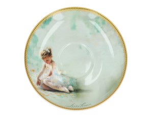 Carmani, filiżanka 290ml ze spodkiem - LAURA LOZANO/Little Balerines, małe baletnice