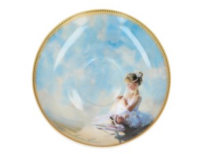 Carmani, filiżanka 290ml ze spodkiem - LAURA LOZANO/Little Balerines, małe baletnice
