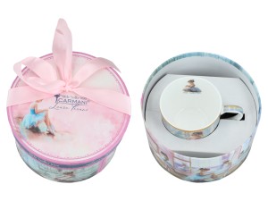 Carmani, filiżanka 290ml ze spodkiem - LAURA LOZANO/Little Balerines, małe baletnice