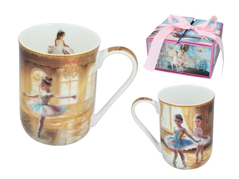 Carmani, kubek porcelanowy 360ml - LAURA LOZANO/Little Balerines, małe baletnice