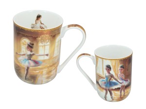 Carmani, kubek porcelanowy 360ml - LAURA LOZANO/Little Balerines, małe baletnice