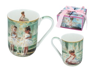 Carmani, kubek porcelanowy 360ml - LAURA LOZANO/Little Balerines, małe baletnice