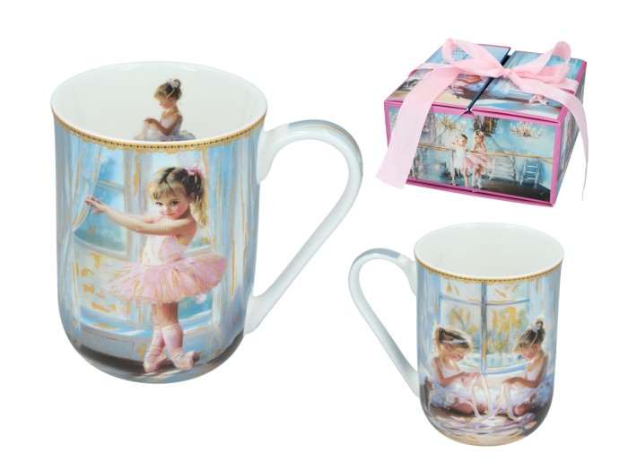 Carmani, kubek porcelanowy 360ml - LAURA LOZANO/Little Balerines, małe baletnice