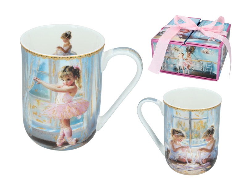 Carmani, kubek porcelanowy 360ml - LAURA LOZANO/Little Balerines, małe baletnice