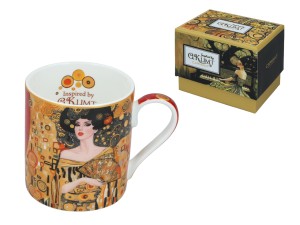 Carmani, porcelanowy kubek  340ml - motyw inspirowany malarstwem  G. Klimta