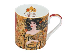 Carmani, porcelanowy kubek  340ml - motyw inspirowany malarstwem  G. Klimta