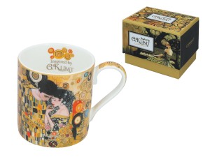 Carmani, porcelanowy kubek  340ml - motyw inspirowany malarstwem  G. Klimta