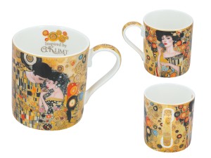 Carmani, porcelanowy kubek  340ml - motyw inspirowany malarstwem  G. Klimta