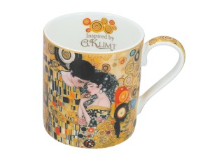 Carmani, porcelanowy kubek  340ml - motyw inspirowany malarstwem  G. Klimta