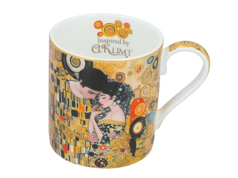 Carmani, porcelanowy kubek  340ml - motyw inspirowany malarstwem  G. Klimta