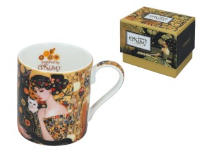Carmani, porcelanowy kubek  340ml - motyw inspirowany malarstwem  G. Klimta