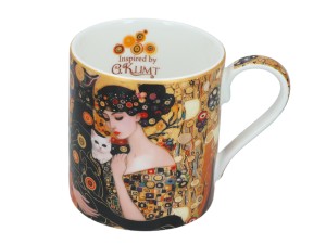 Carmani, porcelanowy kubek  340ml - motyw inspirowany malarstwem  G. Klimta