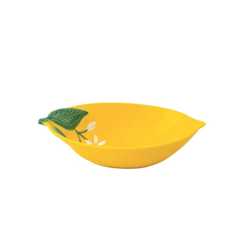 Easy Life/Nuova R2S, porcelanowa miseczka 22x16cm - FLEURS ET CITRONS, cytryny