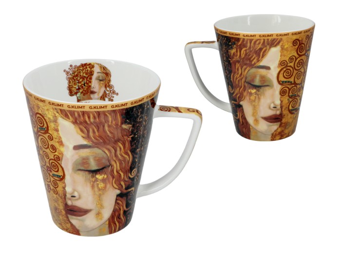 Carmani, kpl. dla dwojga: filiżanka + kubek - GUSTAV KLIMT/Złote łzy