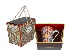 Carmani, kubek z porcelany 370ml - CASABLANCA ORNAMENTS, wz. marokański