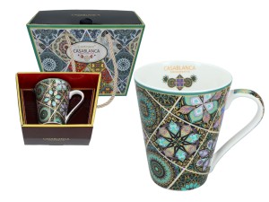 Carmani, kubek z porcelany 370ml - CASABLANCA ORNAMENTS, wz. marokański