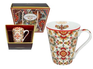 Carmani, kubek z porcelany 370ml - CASABLANCA ORNAMENTS, wz. marokański