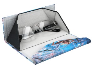 Carmani, składane etui na okulary, składane - Dekoracja kwiatowa