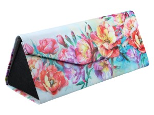 Carmani, składane etui na okulary, składane - Dekoracja kwiatowa