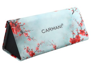 Carmani, składane etui na okulary, składane - Dekoracja kwiatowa