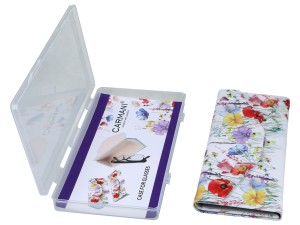 Carmani, składane etui na okulary, składane - Dekoracja kwiatowa