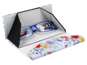 Carmani, składane etui na okulary, składane - Dekoracja kwiatowa