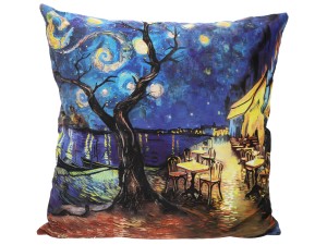 Carmani, poduszka z wypełnieniem/suwak - Inspirowana malarstwem VAN GOGH