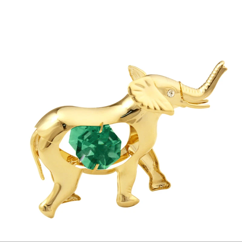 Crystocraft, miniaturka-figurka pozłacana Swarovski/SŁOŃ