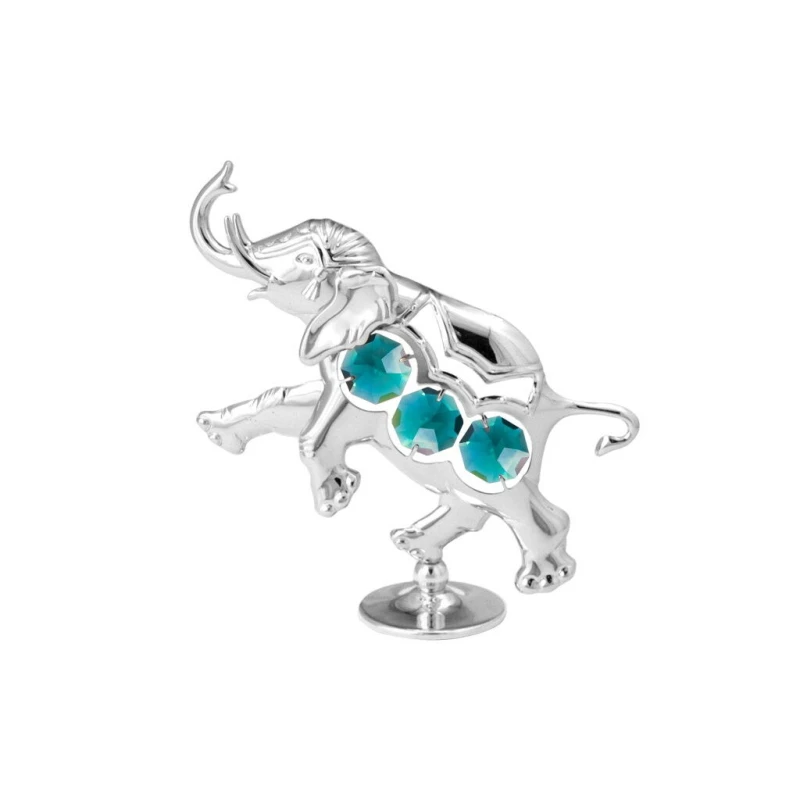 Crystocraft, miniaturka-figurka chromowana Swarovski/SŁONIK