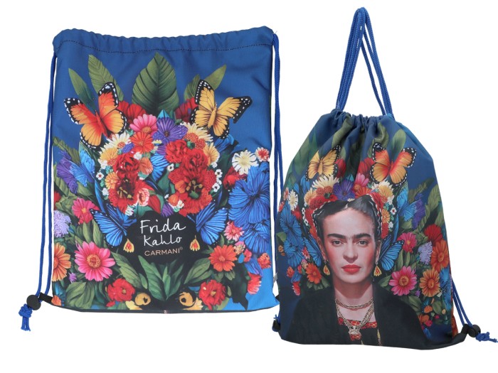 Carmani, worek na plecy z kieszenią w tubie - FRIDA KAHLO