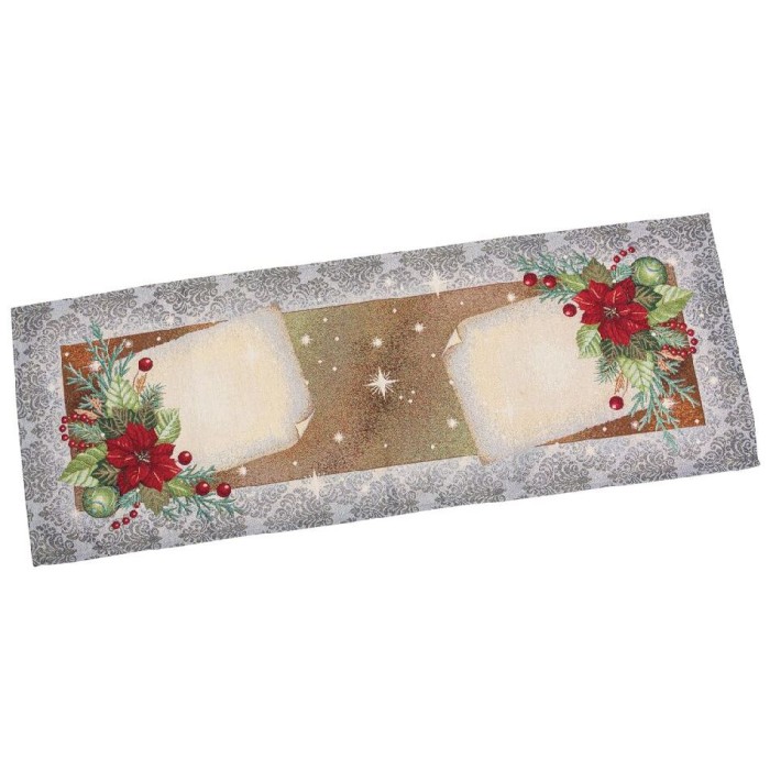 Bieżnik na stół z tkaniny gobelinowej(tkany maszynowo) RUNNER334G-45, 45x140cm