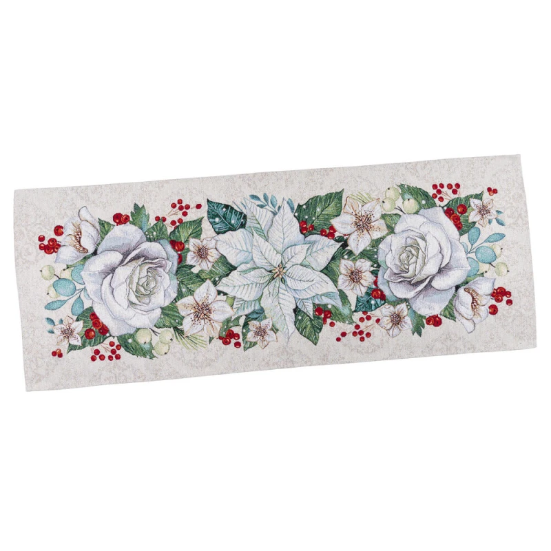 Bieżnik na stół z tkaniny gobelinowej(tkany maszynowo) OTILIA-45, 45x140 cm