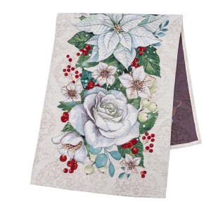 Bieżnik na stół z tkaniny gobelinowej(tkany maszynowo) OTILIA-45, 45x140 cm