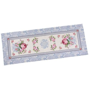 Bieżnik na stół z tkaniny gobelinowej(tkany maszynowo) RUNNER386GR-37x100 cm