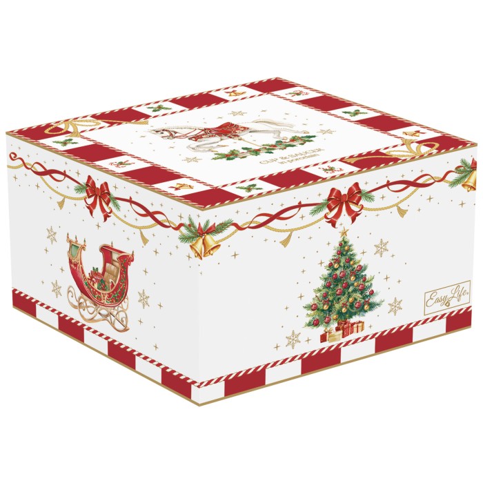 Easy Life/Nuova R2S, filiżanka 200ml ze spodkiem - CHRISTMAS IN EASY LIFE-POZZI