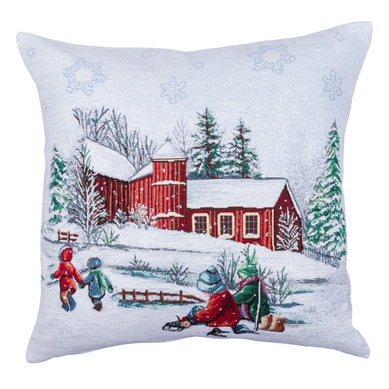 Poszewka na poduszkę z tkaniny gobelinowej(tkana maszynowo) - KISS SLED-NV1, 45x45cm
