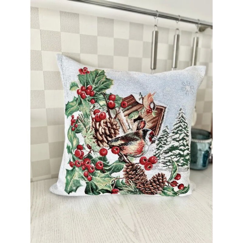 Poszewka na poduszkę z tkaniny gobelinowej(tkana maszynowo) - KISS SQUIRREL CO1-NV1, 45x45cm
